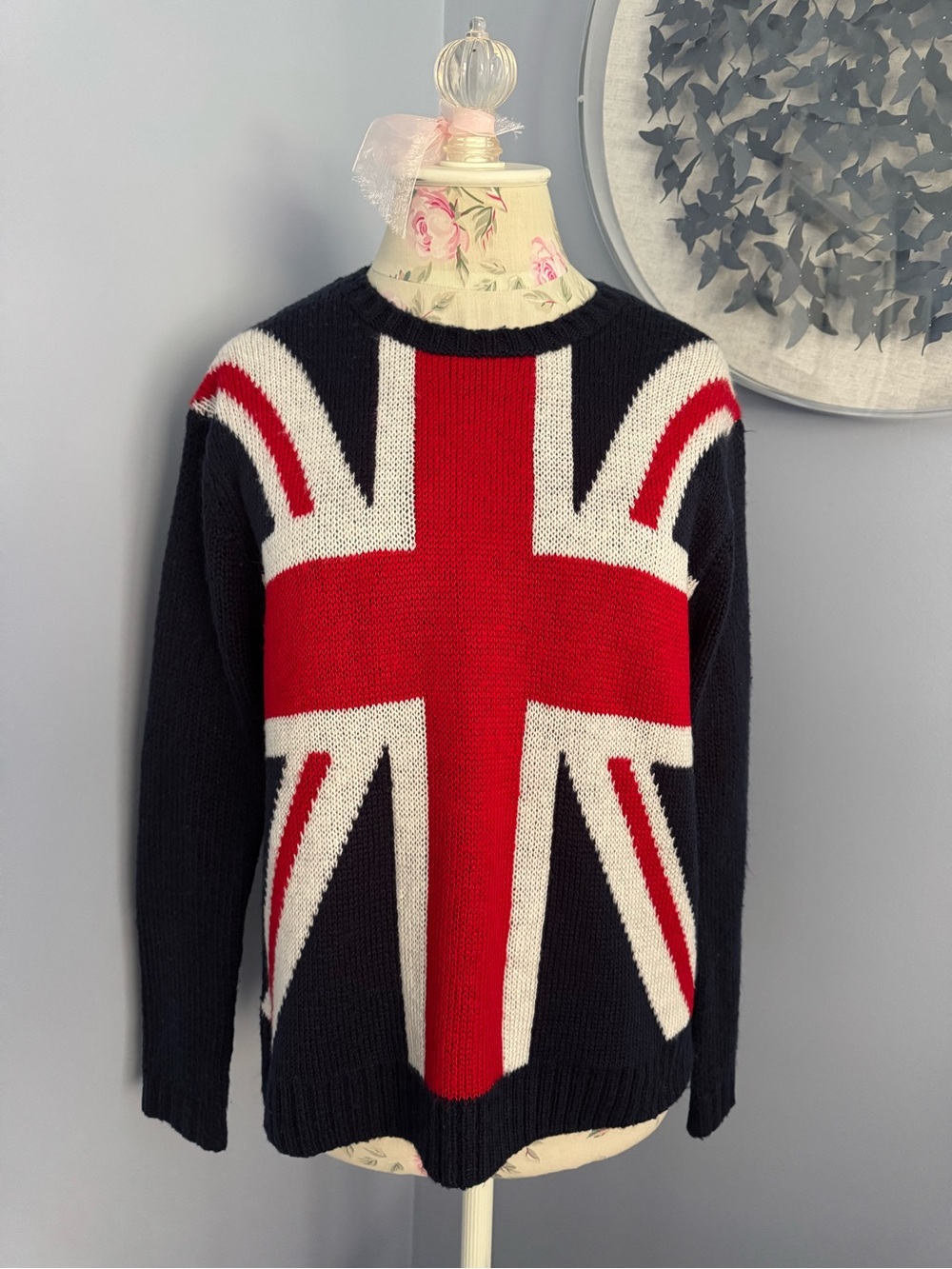Forever 21 Union Jack British Flag 🇬🇧 Pullover Sweater